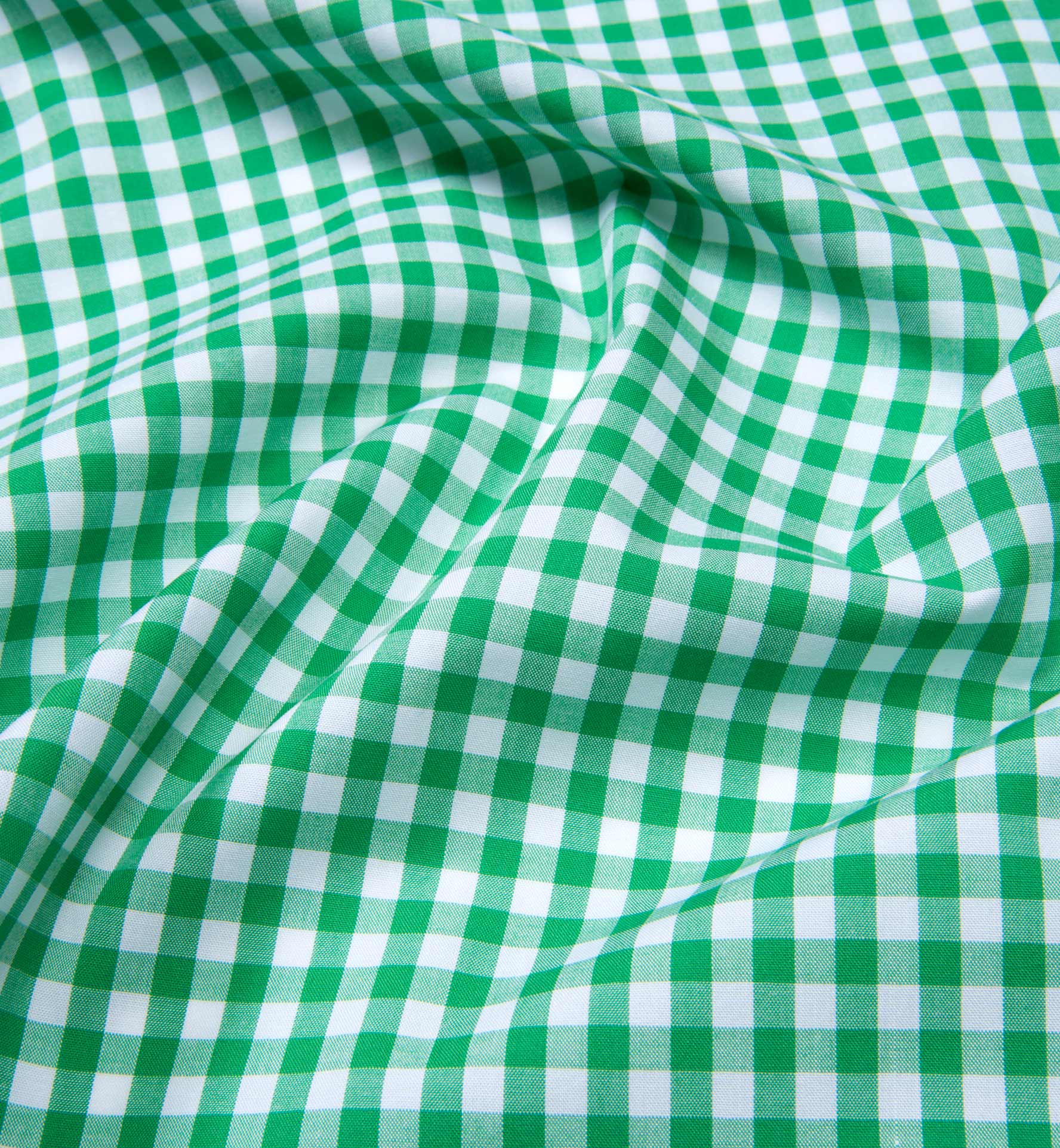 Medium Light Green Gingham Shirts by Proper Cloth