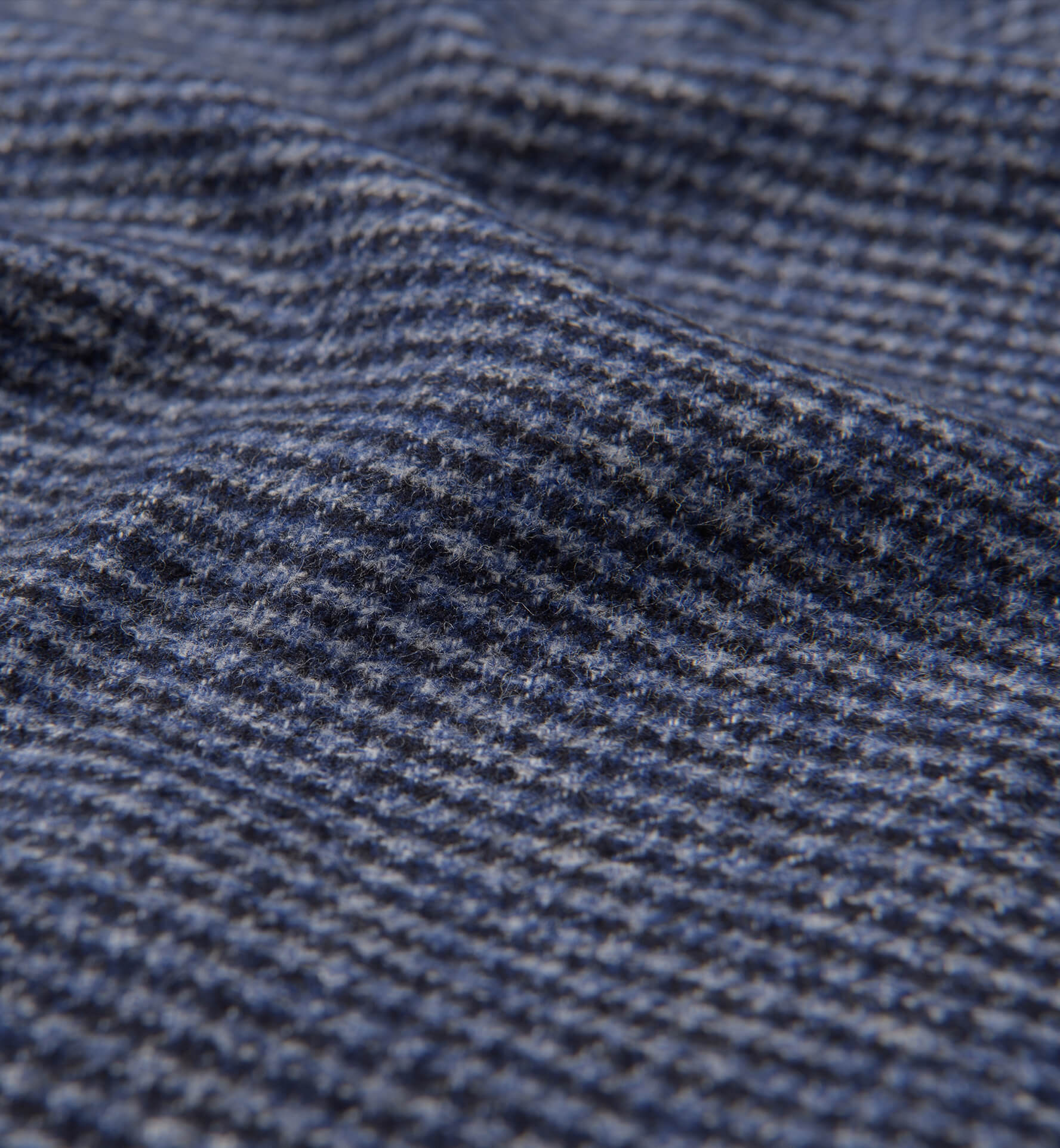 Wythe Slate Melange Houndstooth Flannel Shirts by Proper Cloth