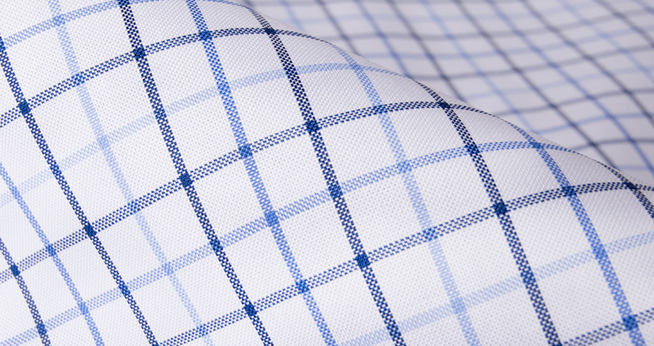 Blue and Light Blue Windowpane Shirts by Proper Cloth