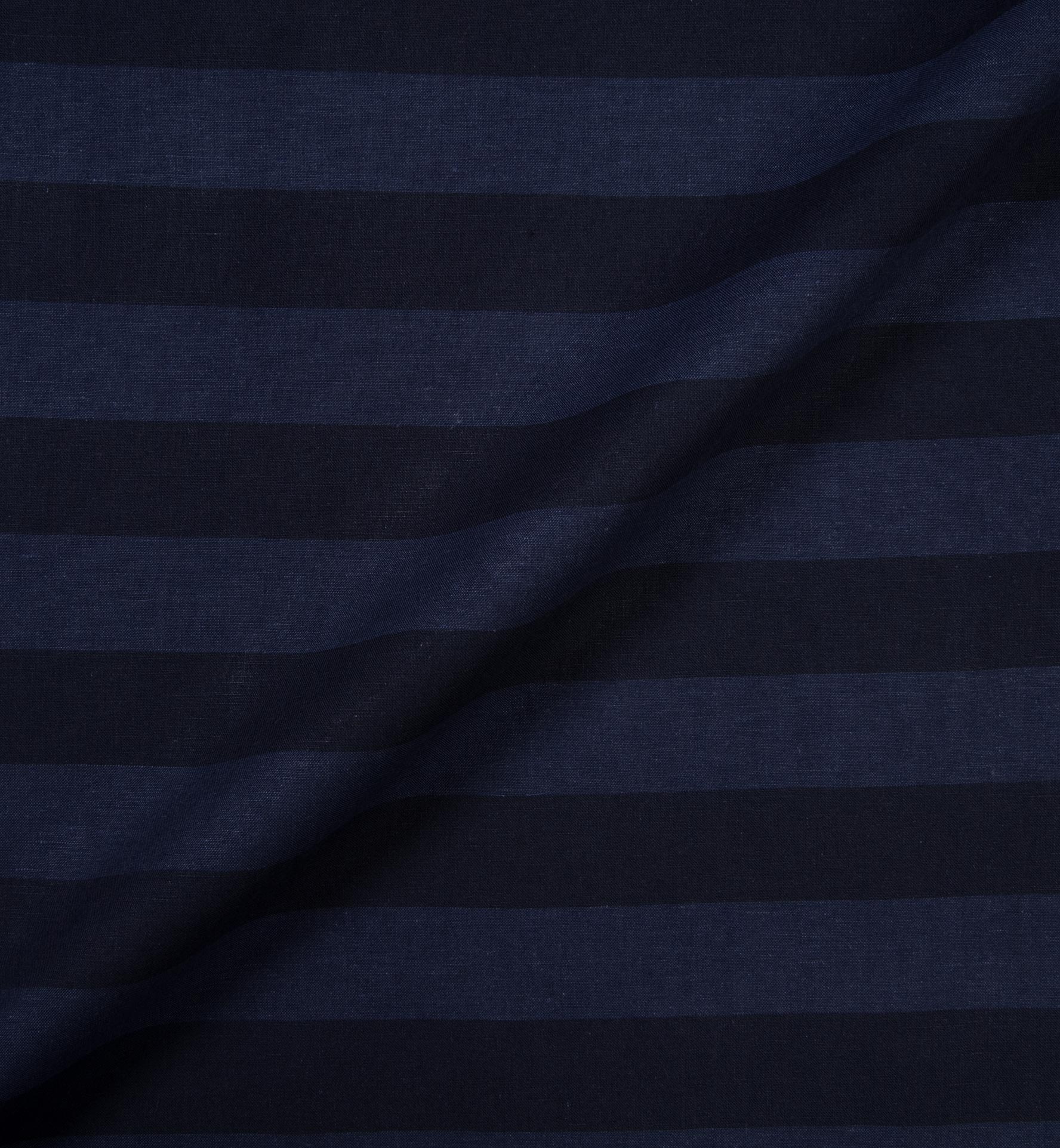 Portuguese Blue Cotton Linen Barre Stripe Shirts by Proper Cloth