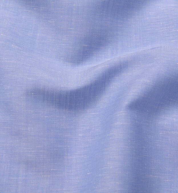 Reda Light Blue Wool and Linen Blend Shirts by Proper Cloth