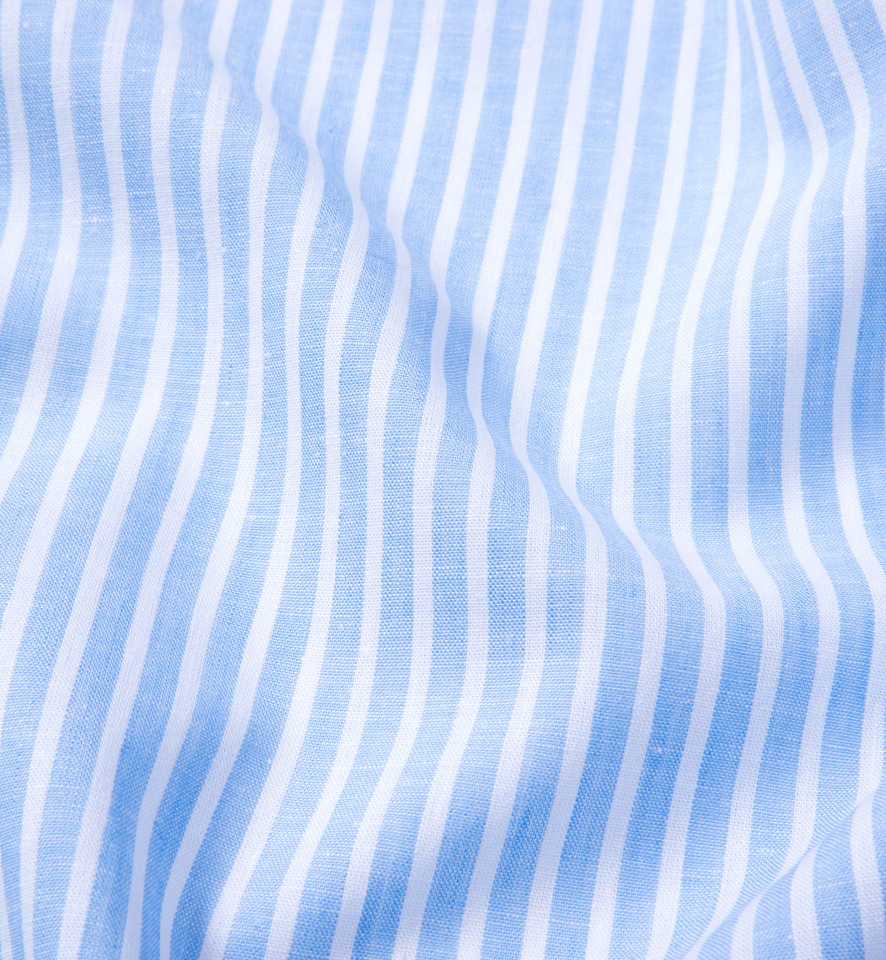 Light Blue Cotton Linen Stripe Shirts By Proper Cloth