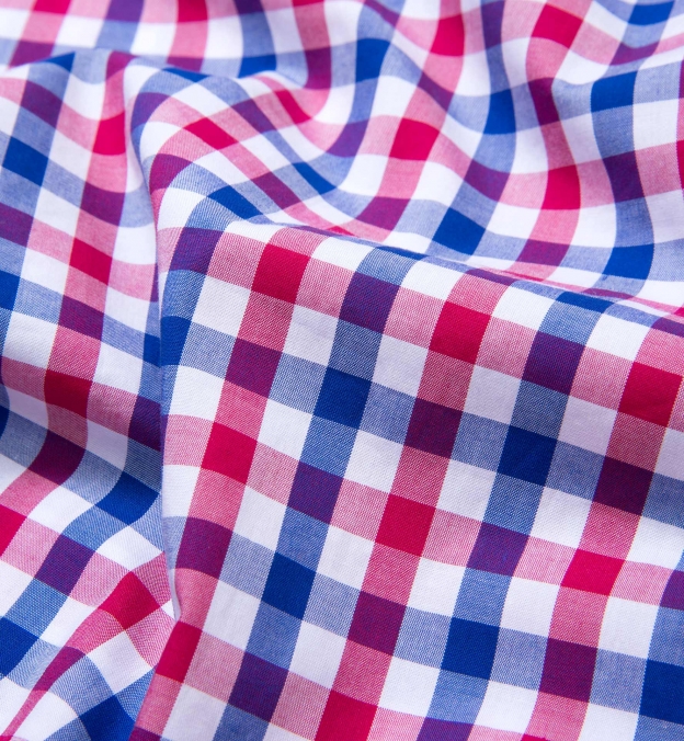 Red and Blue Large Gingham Shirts by Proper Cloth