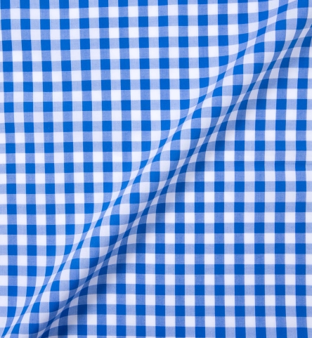 gingham fabrics light casual shirt propercloth royal