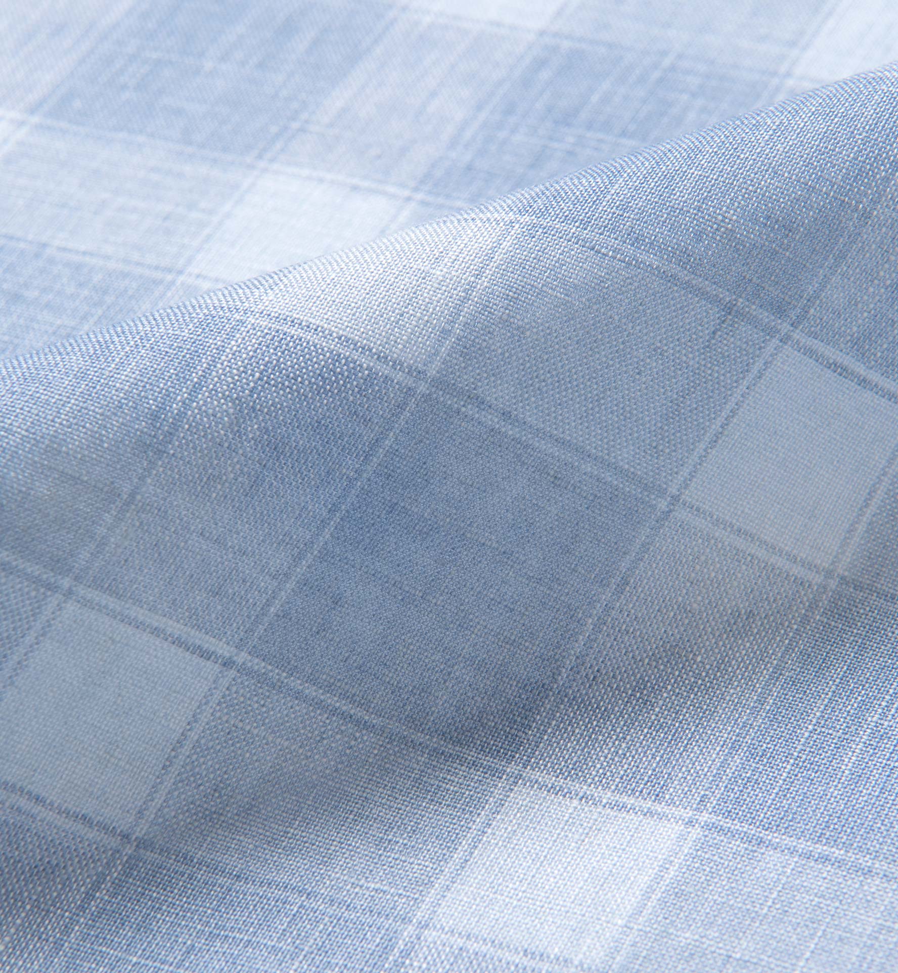 Light Blue Linen Plaid Shirts by Proper Cloth