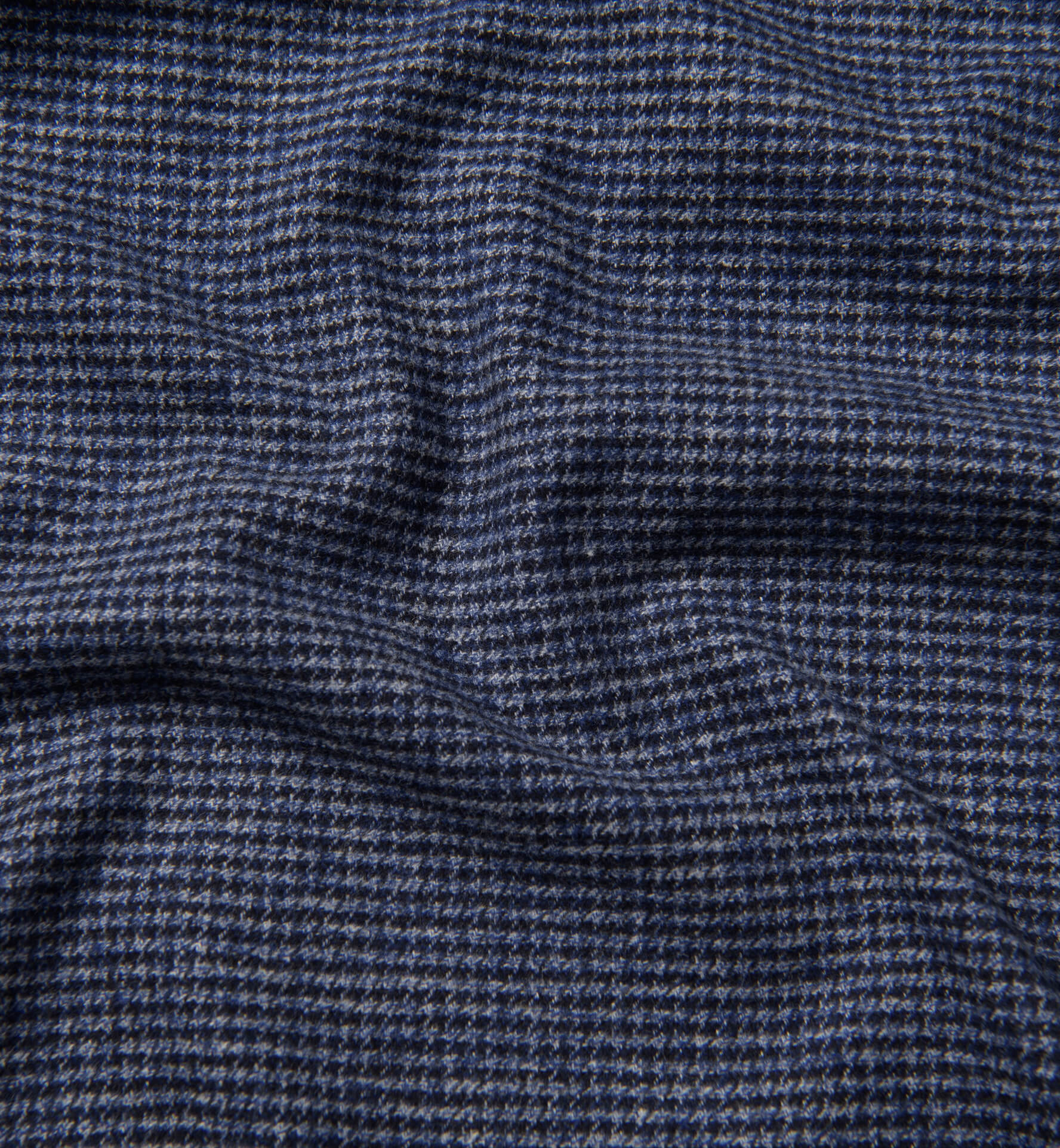 Wythe Slate Melange Houndstooth Flannel Shirts by Proper Cloth