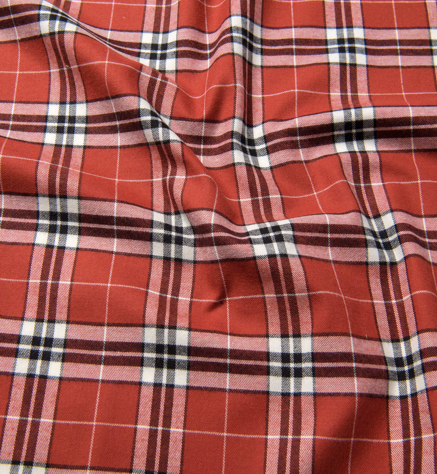 Bright Red Plaid Flannel Shirts By Proper Cloth 