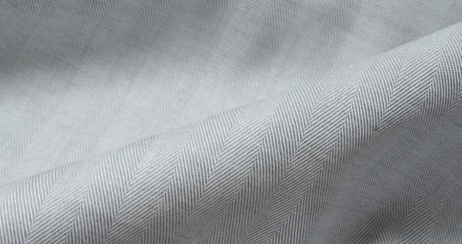 Light Gray Herringbone Shirts by Proper Cloth