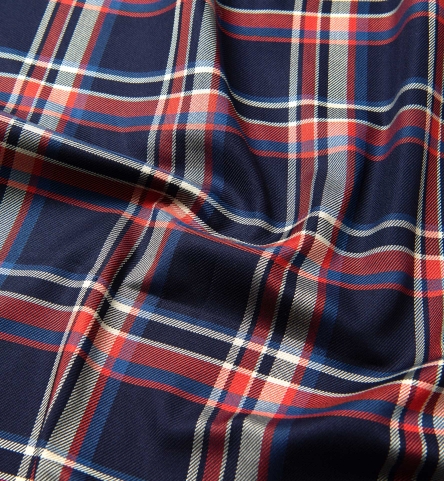 Washed Navy and Red Vintage Plaid Shirts by Proper Cloth