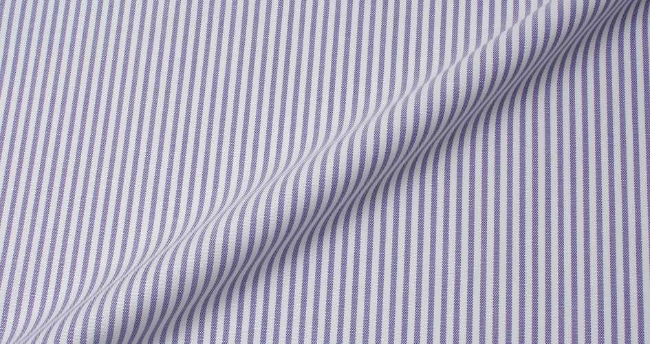 Thomas Mason Purple Stripe Oxford Shirts by Proper Cloth