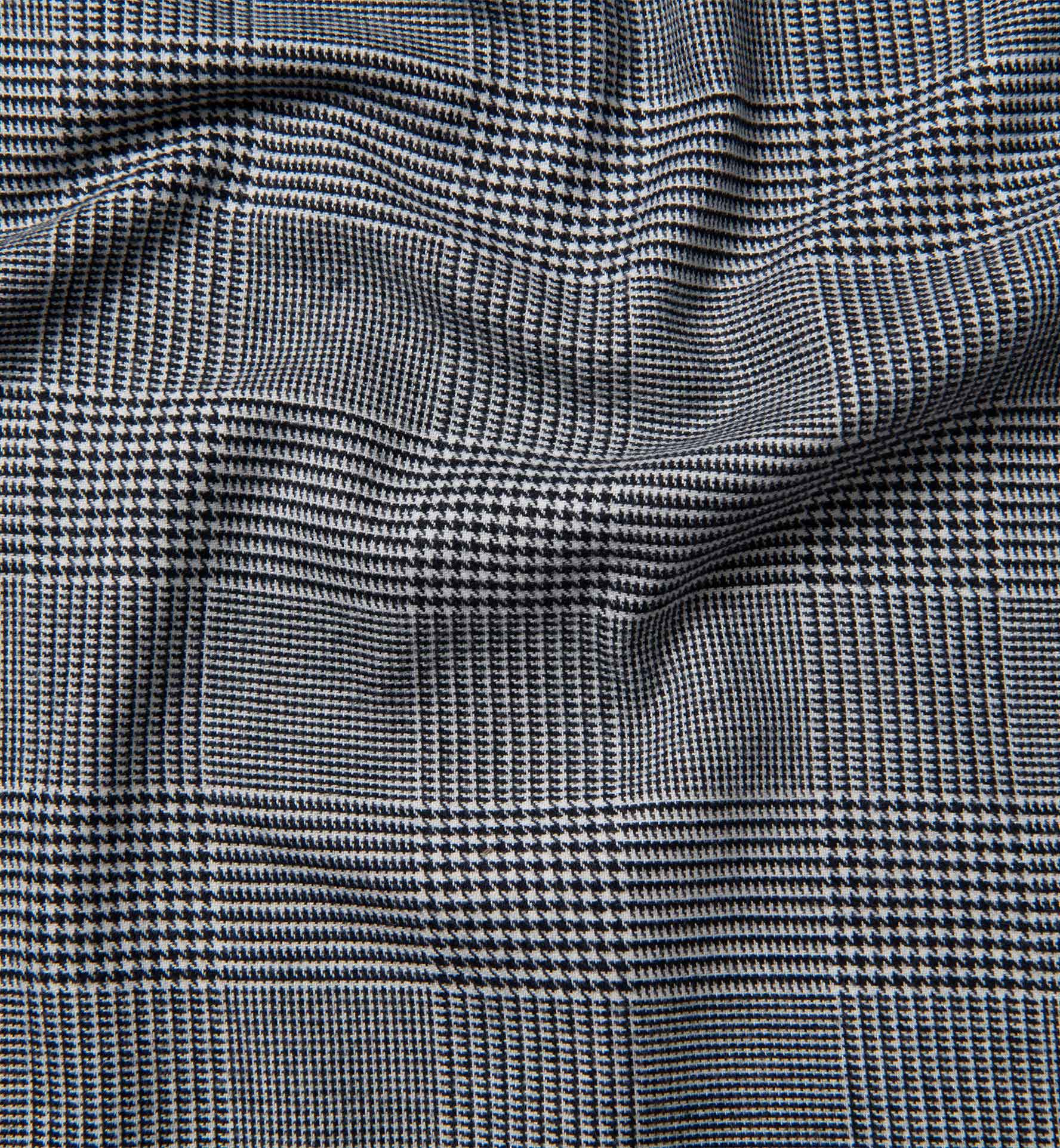 Black and White Large Glen Plaid Flannel Shirts by Proper Cloth