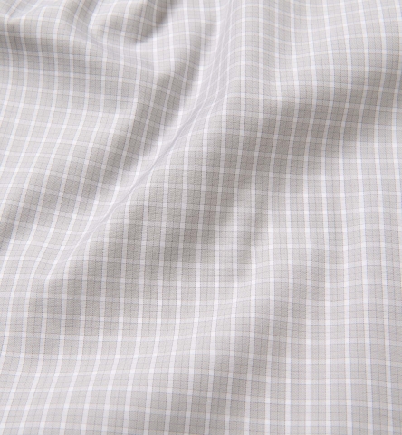 Thomas Mason 120s Grey Small Check Shirts by Proper Cloth