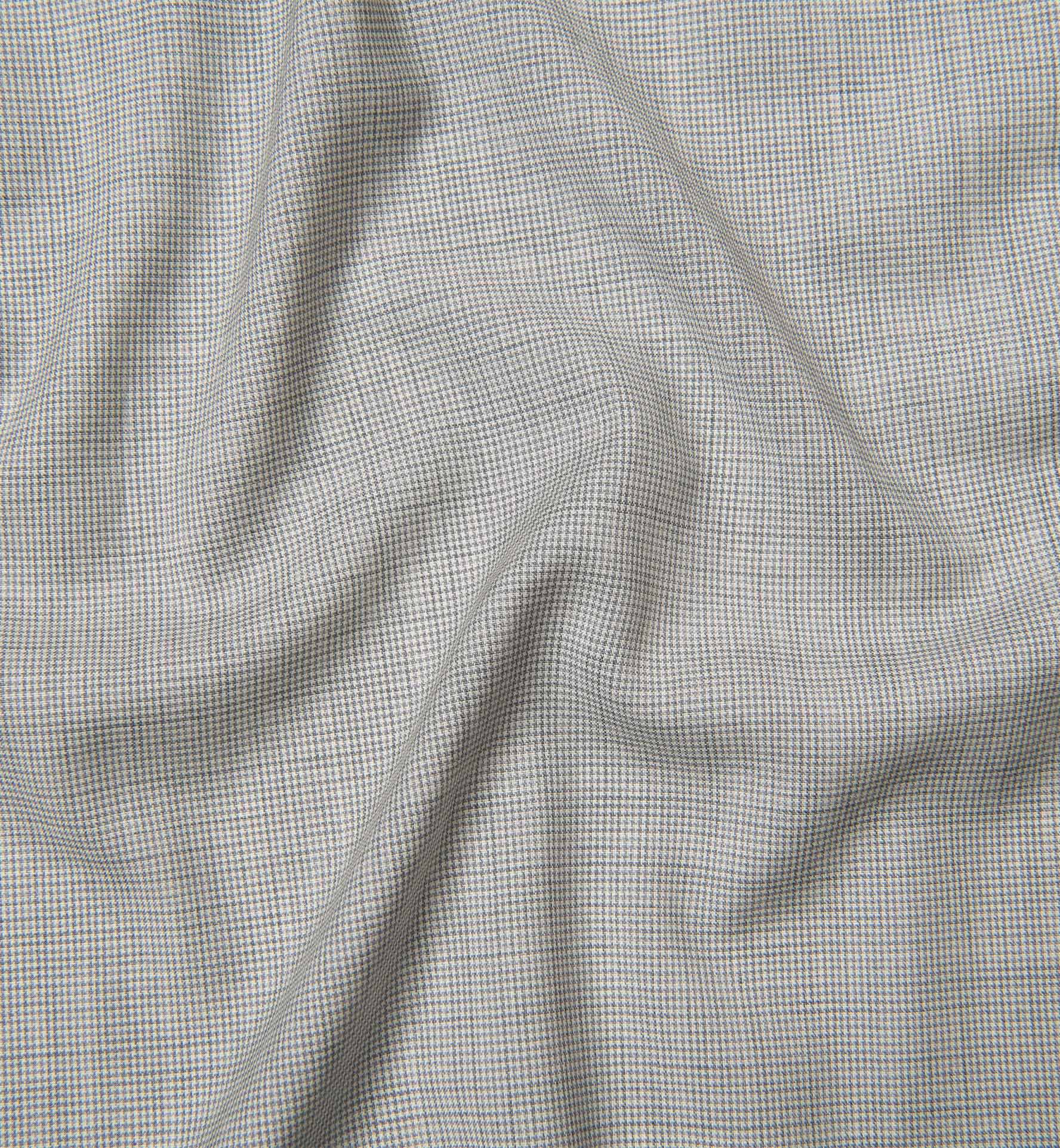 Reda Light Grey Houndstooth Merino Wool Shirts by Proper Cloth