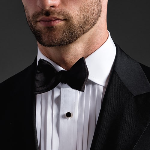 Aston Pleated Tuxedo Shirt, Standard Fit Dress Shirts