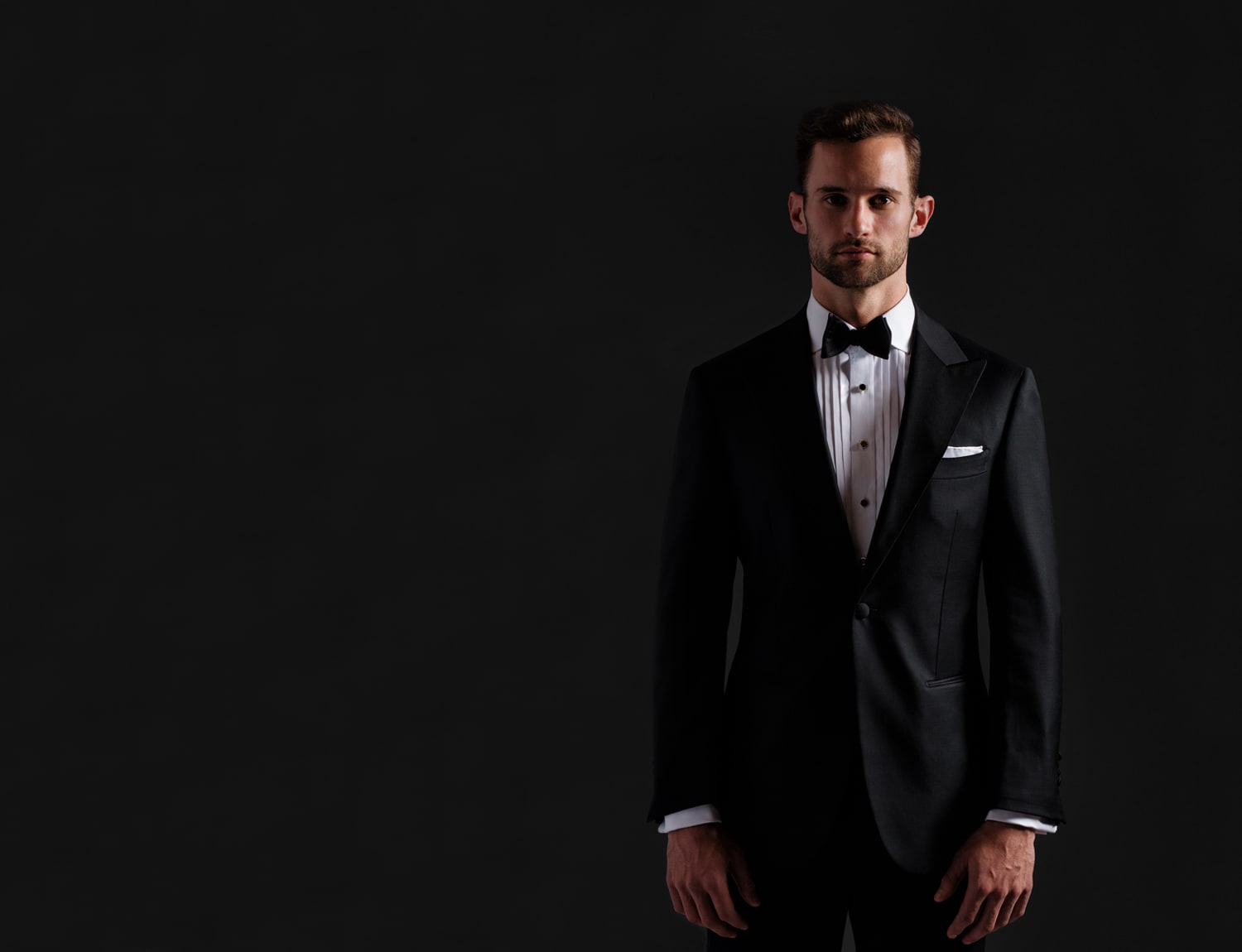 Pleated Front, Traditional Tuxedo Shirt