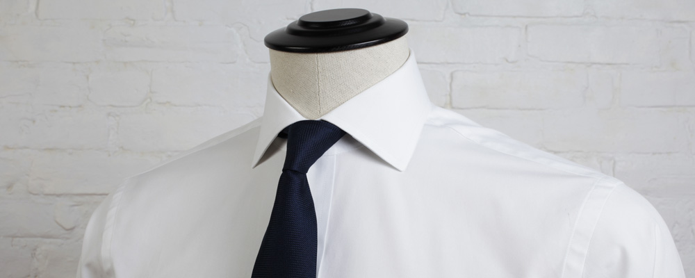 Quattro Flex Dress Shirt with Semi-Spread Collar Black