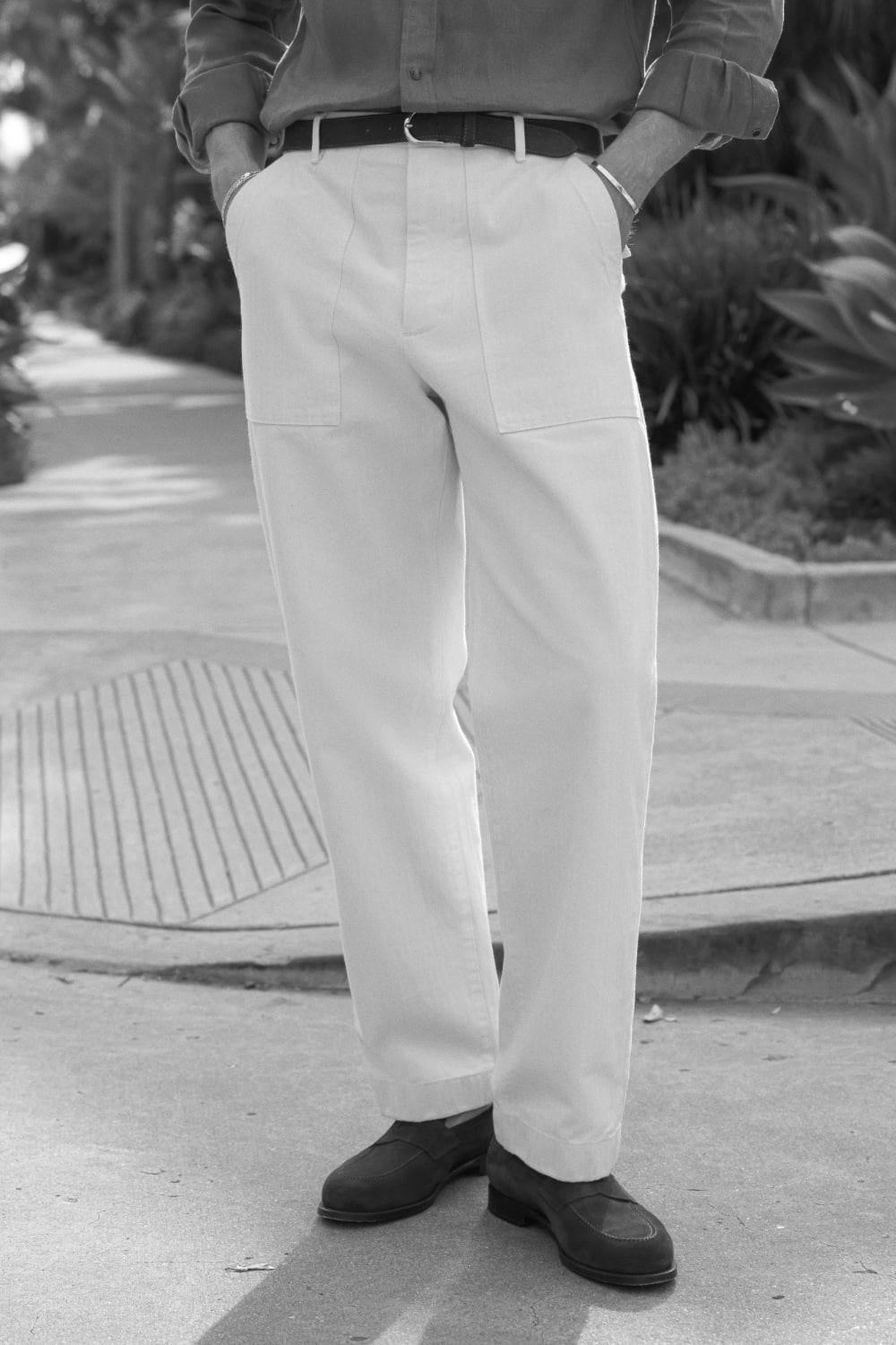 Man wearing off-duty pants