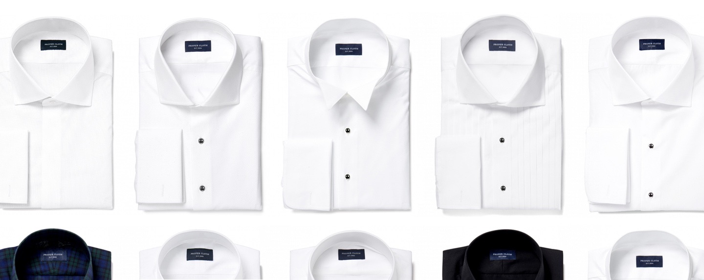 Custom Tuxedo Shirts MadetoMeasure Formalwear Proper Cloth