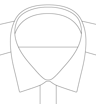 President Semi Spread Collar Diagram