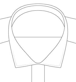 Soft Franklin Spread Collar Diagram