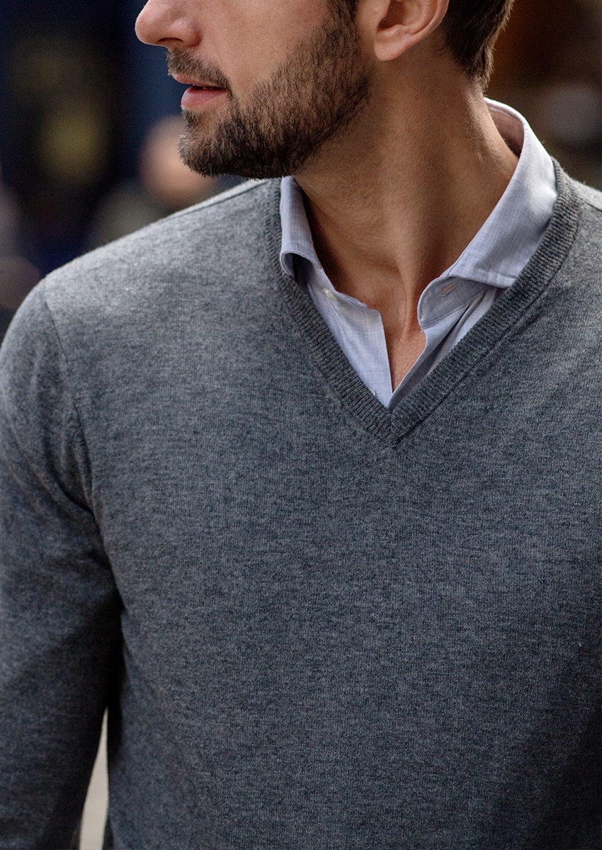 sweater dress shirt