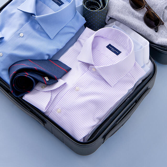 Our non-iron shirts are perfect for travel