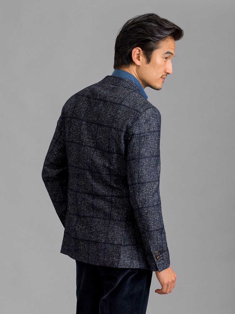 Unstructured on sale grey blazer