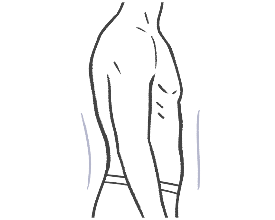 Flat midsection