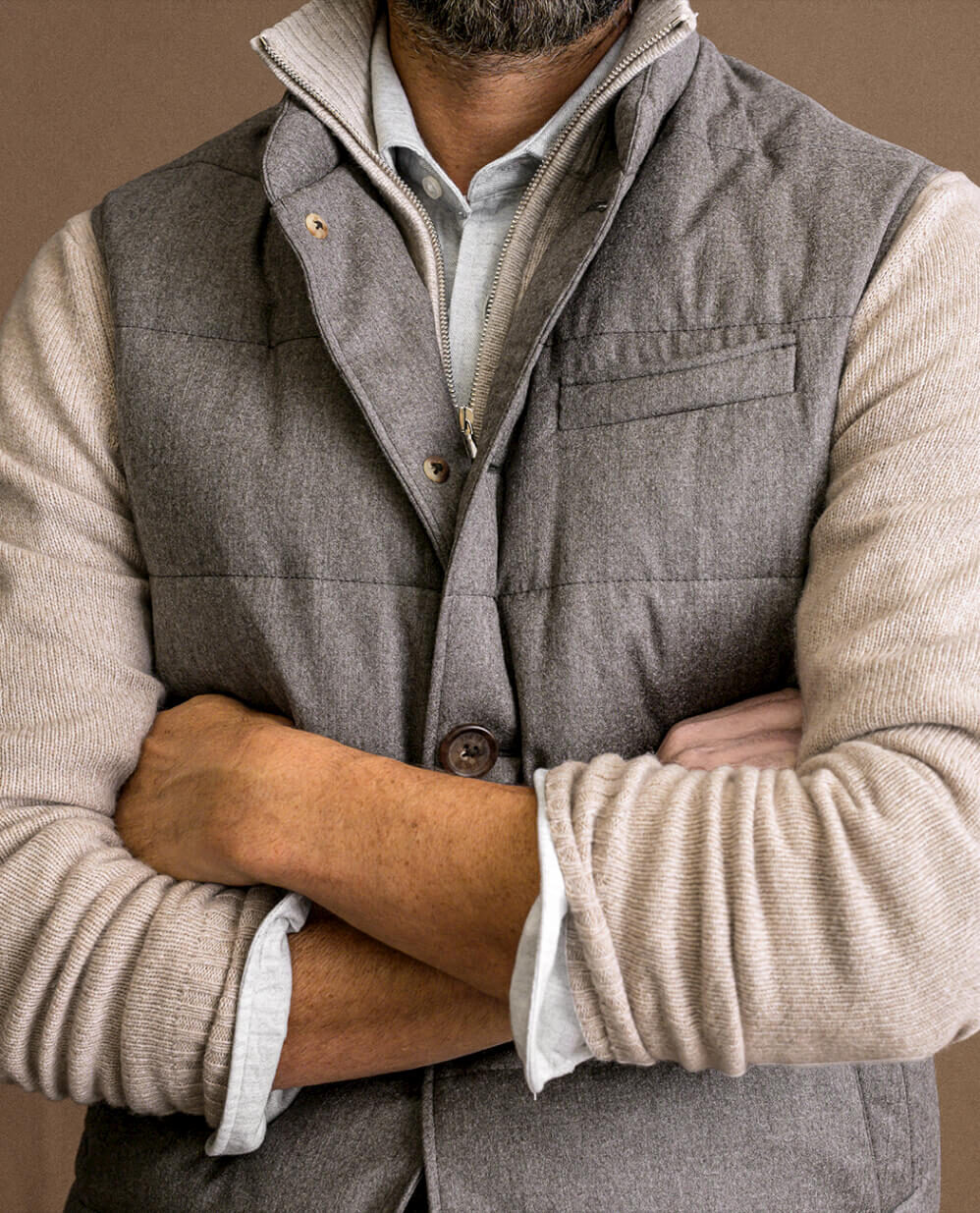 Look: Layered Up Zoomed