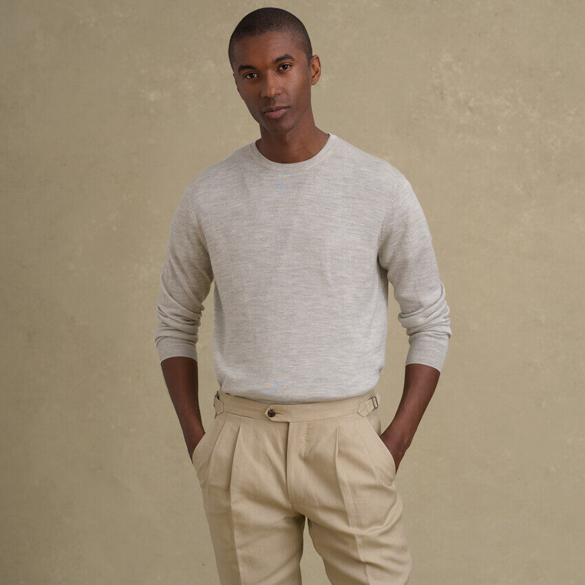 Look: The Pleated Trouser Zoomed