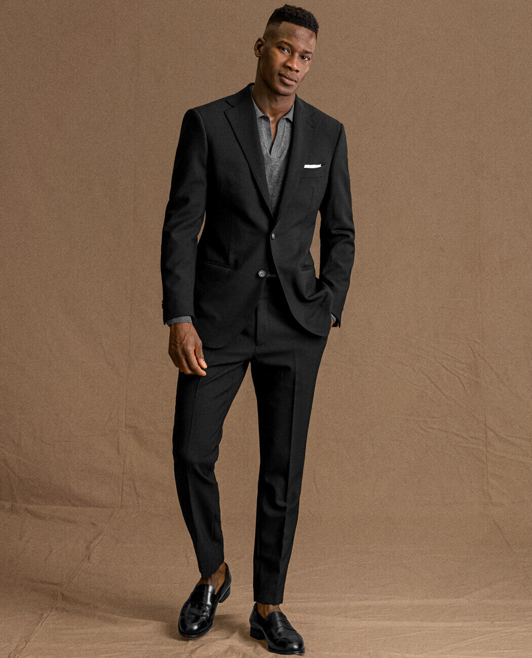 Look: The Non-Formal Black Suit