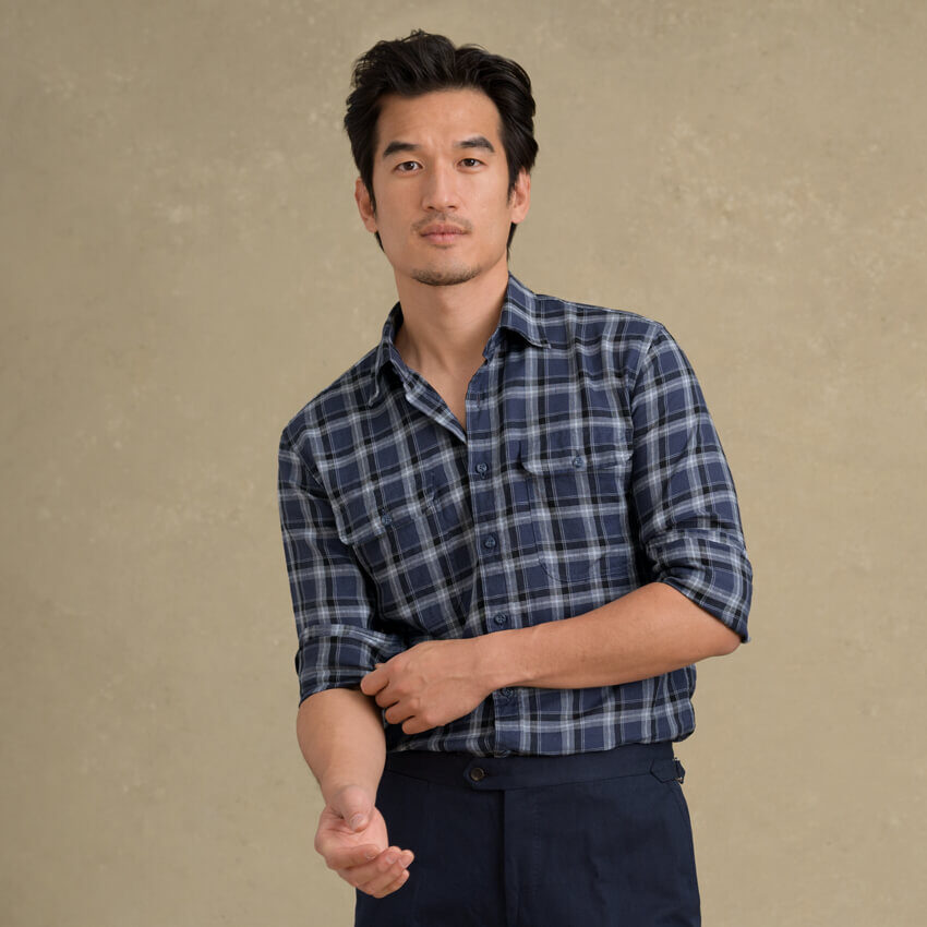 Look: Summer Plaid Zoomed