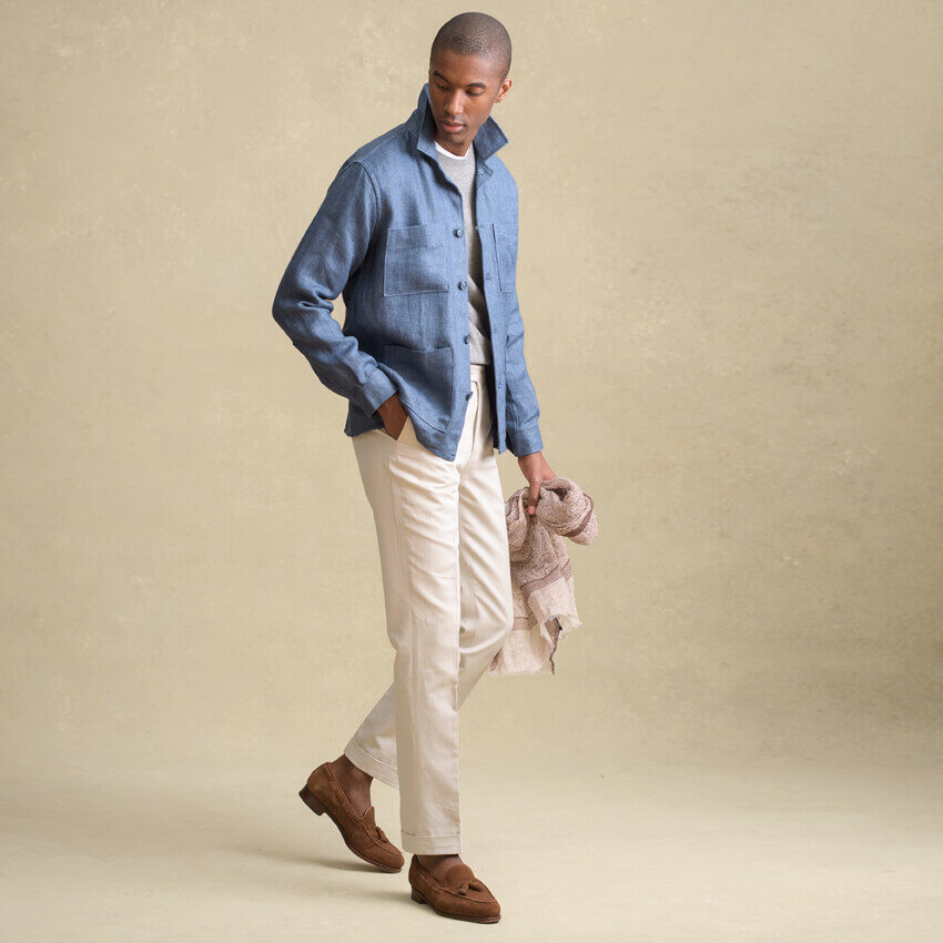 Look: The Linen Shirt Jacket