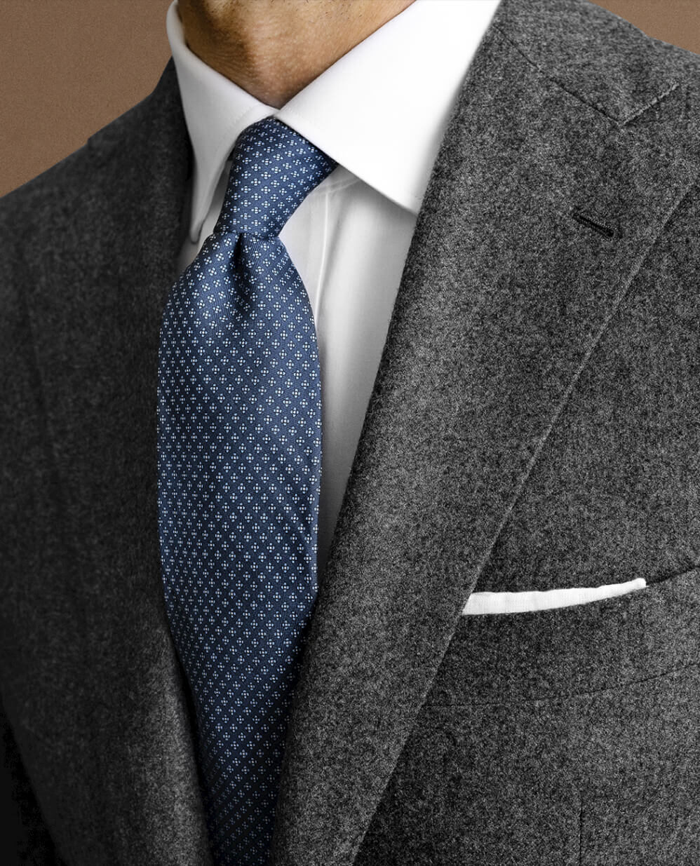 Look: The Wool Flannel Suit Zoomed