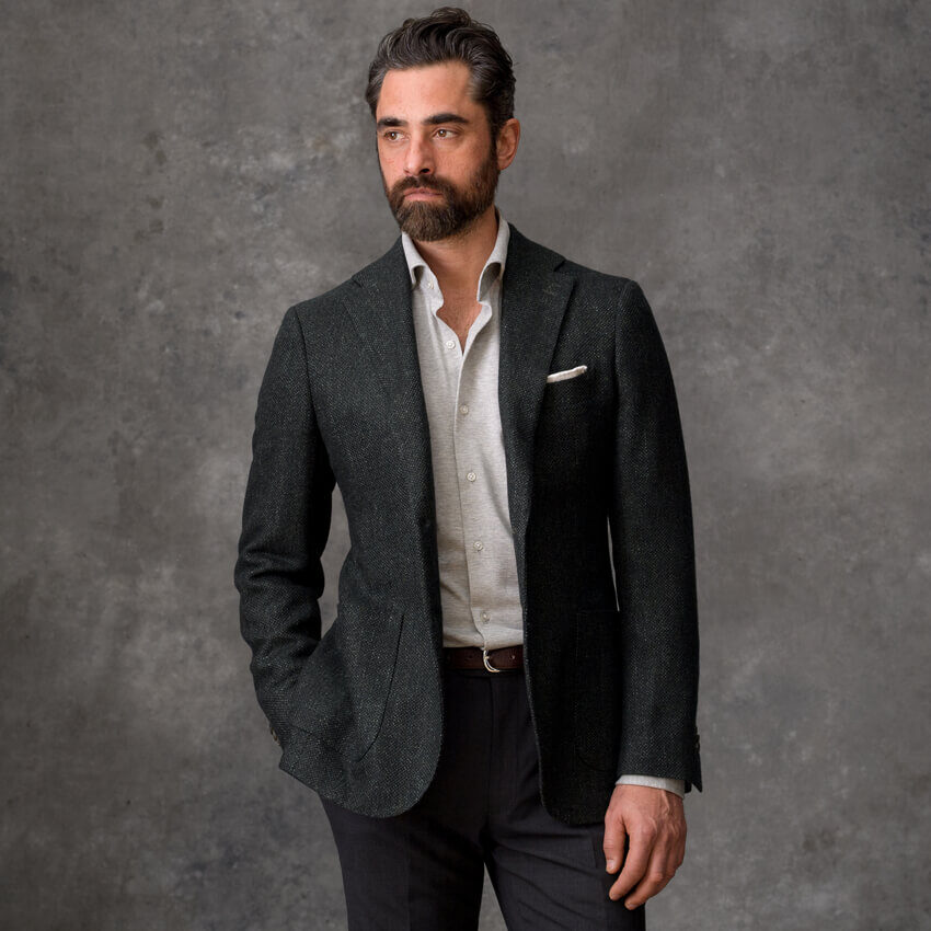 Look: The Silk and Cashmere Jacket Zoomed