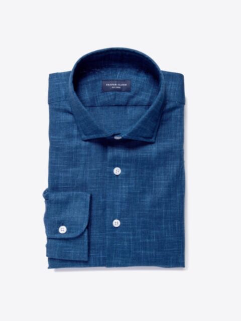 Shop Washed Japanese Blue Slub Weave