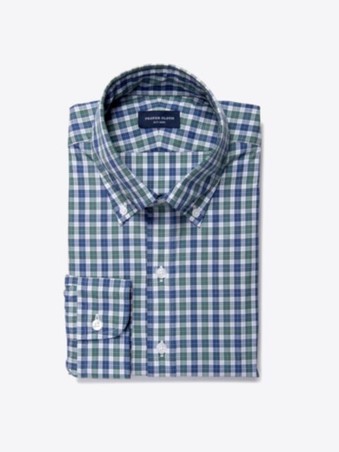 Shop Vincent Sage and Indigo Plaid