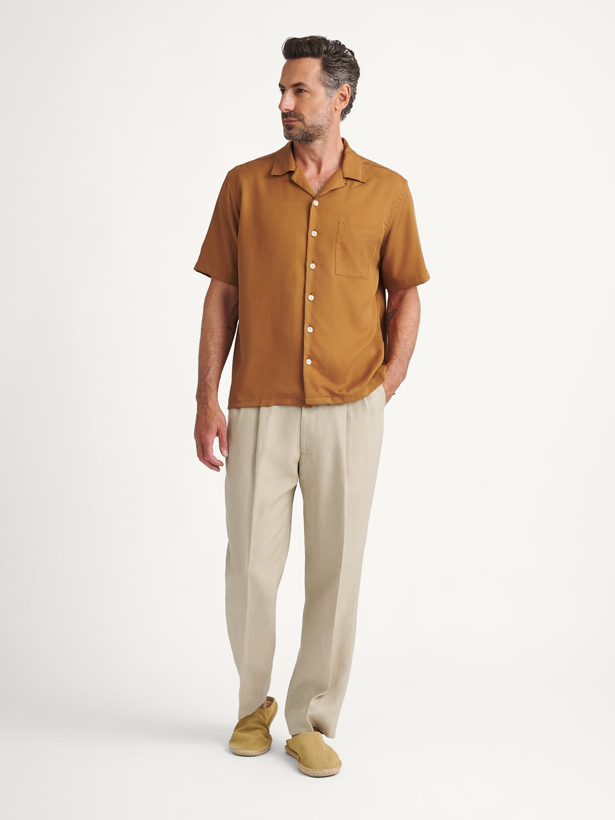tencel dress shirt Tencel Convertible Vacation Shirt