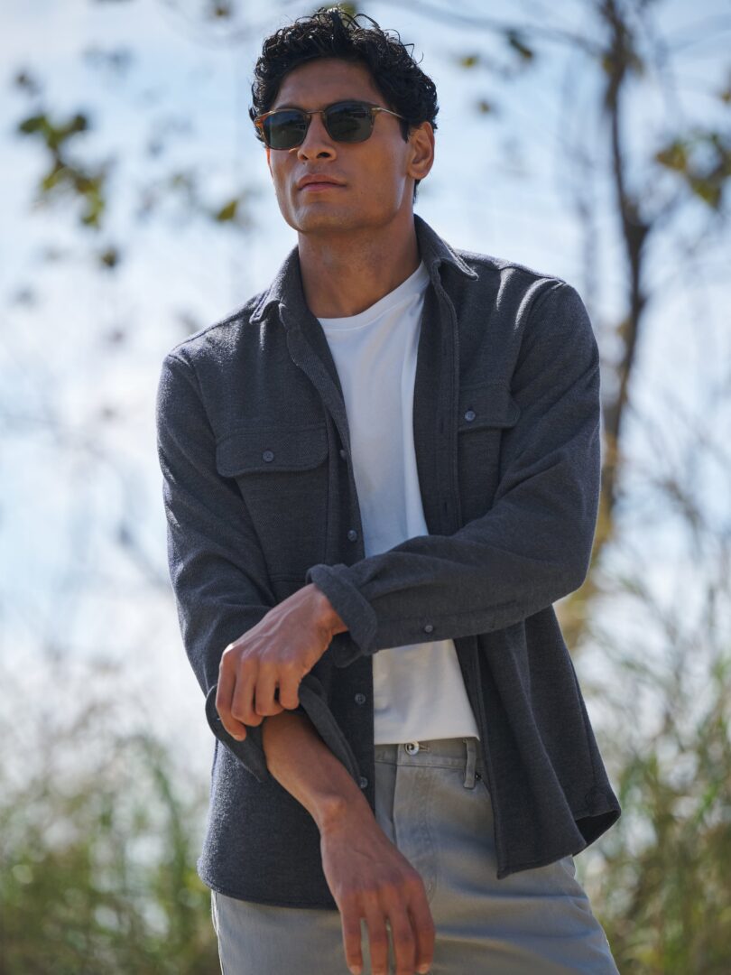 The Flannel Sweater Shirt Detail