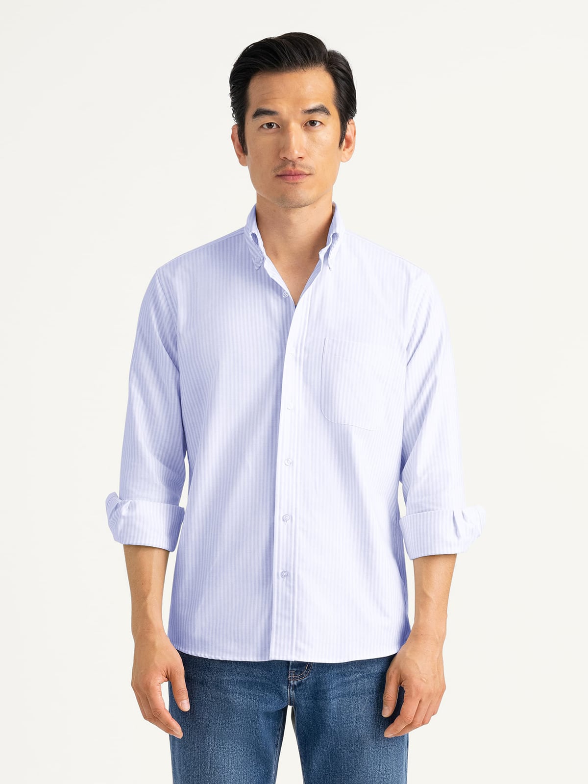 The American Pima Oxford Cloth Button Down in Light Blue