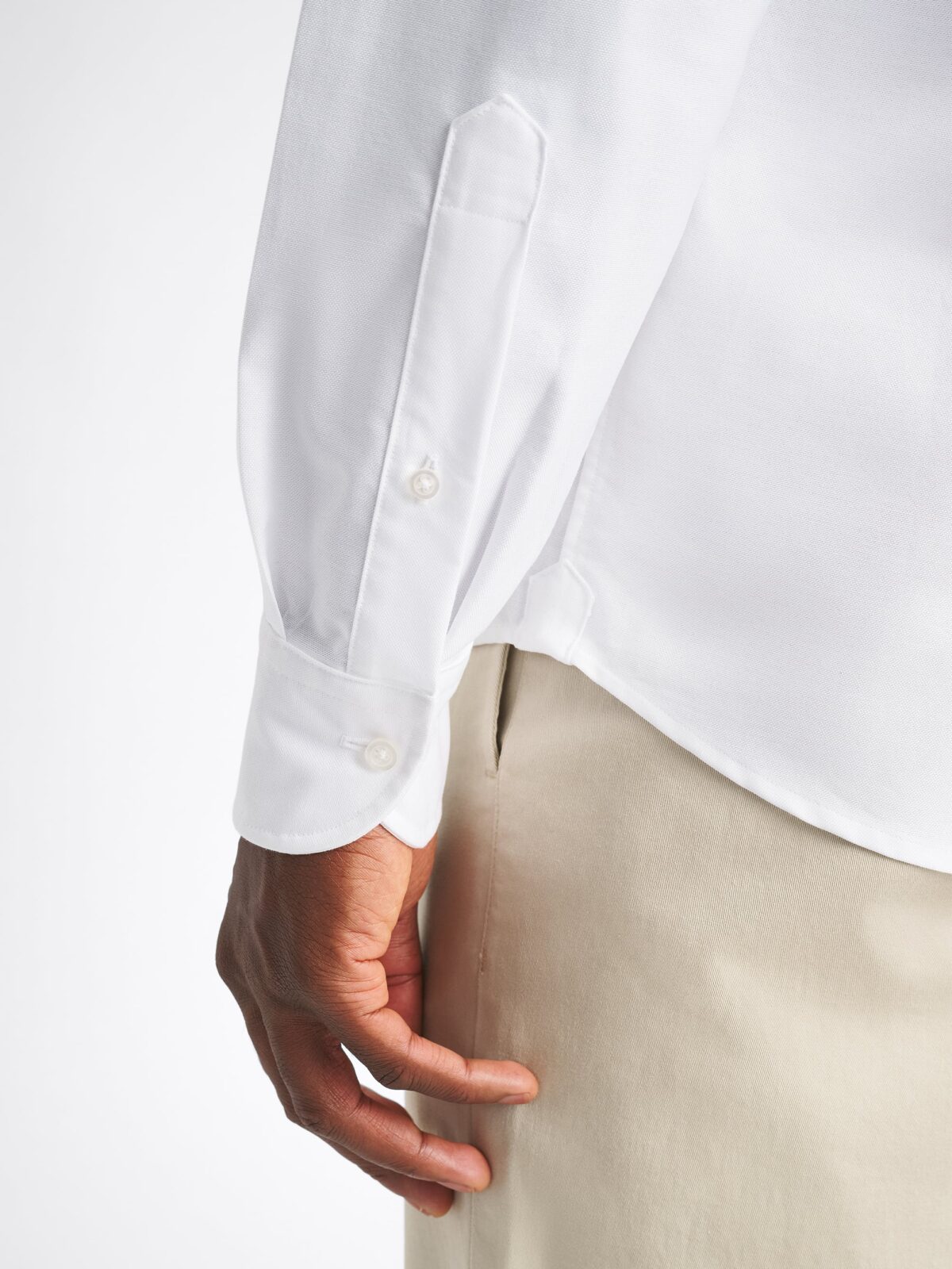 The Thomas Mason Premium Oxford Cloth Button Down in White