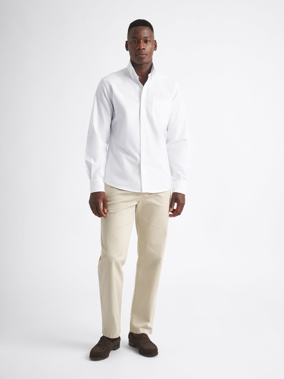 Thomas Mason Purple Oxford | Classic Long Sleeve Shirts