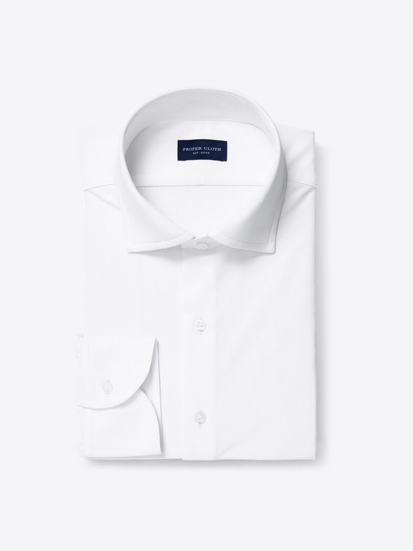 White Performance Dobby Knit 