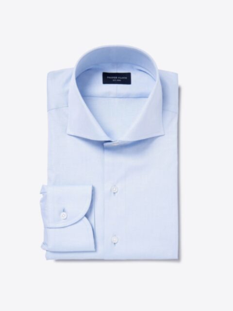 Shop Thomas Mason Light Blue Pinpoint