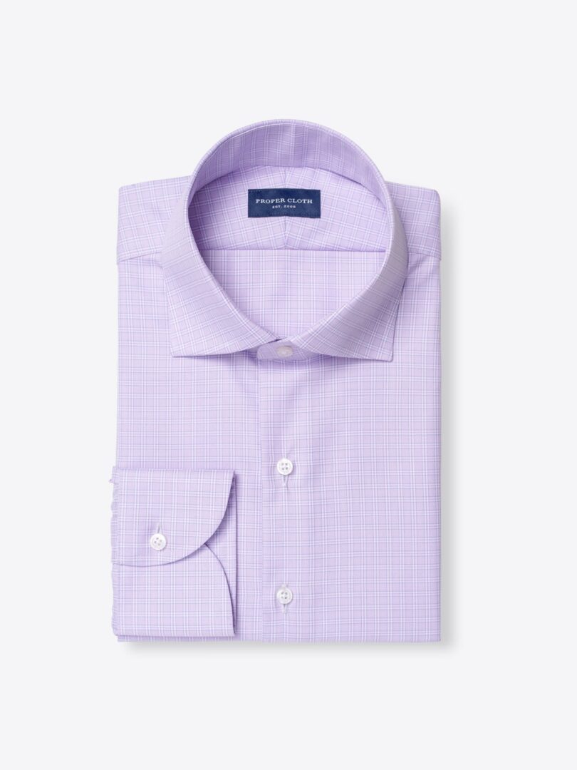 Mayfair Wrinkle-Resistant Lavender Small Check 