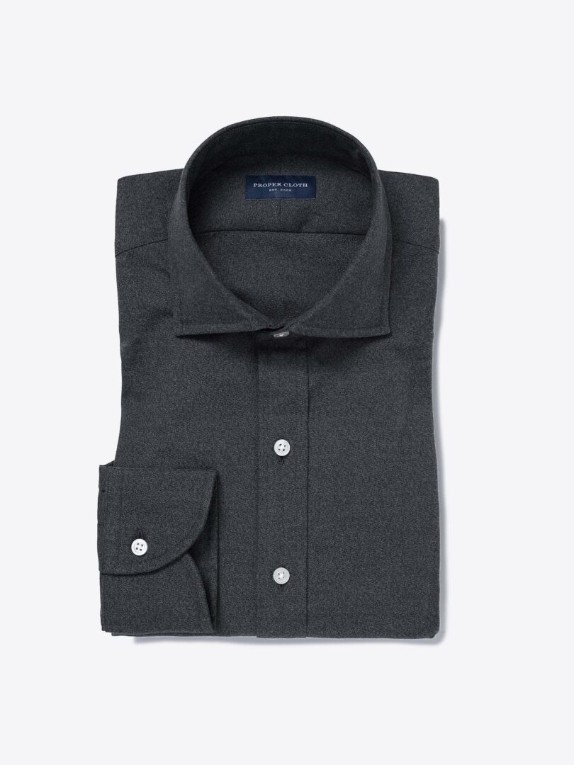 Albini Charcoal Melange Oxford 