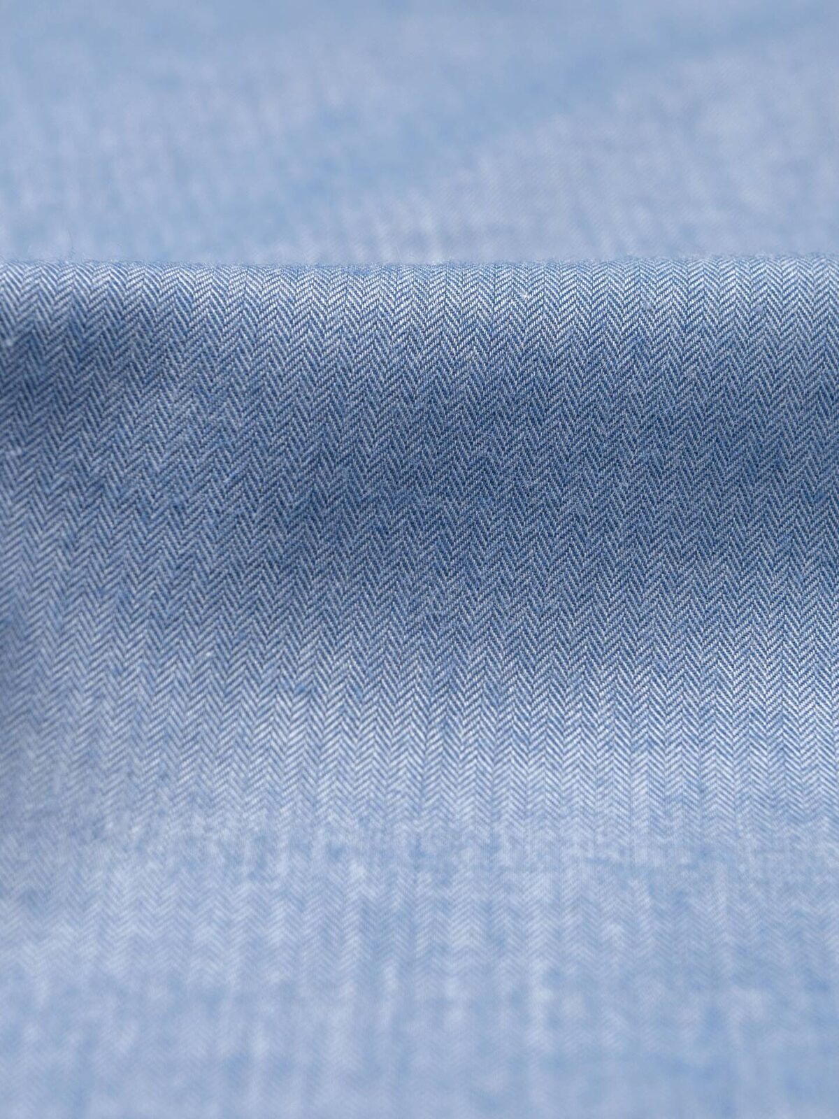 Canclini Ocean Blue Herringbone Lightweight Flannel Shirts by Proper Cloth