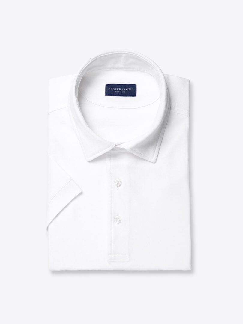 Carmel White Organic Cotton and Refibra Pique 