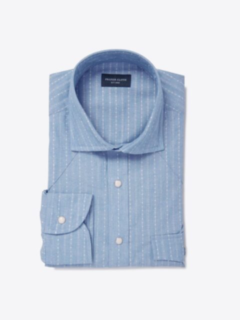 Shop Japanese Chambray Folk Stripe
