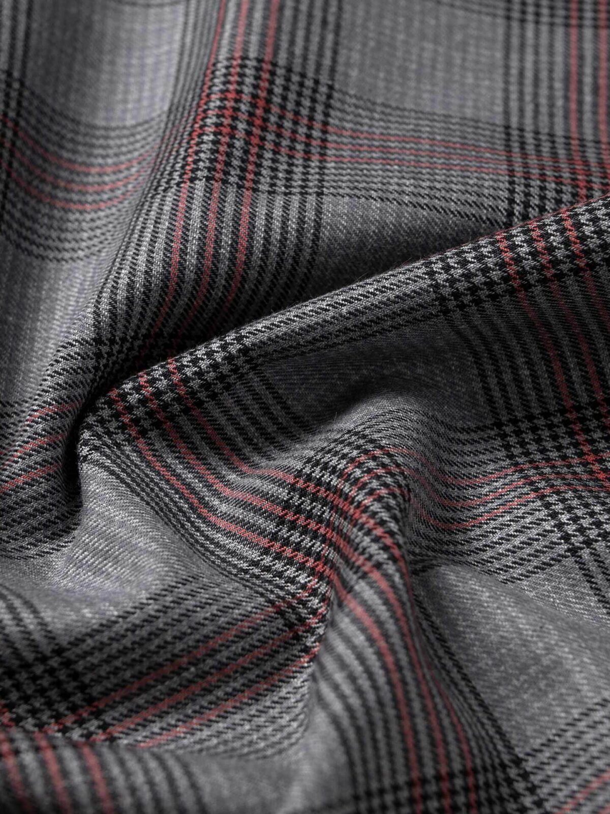 Grey Check Flannel Fabric 97540 – Fabrics4Fashion